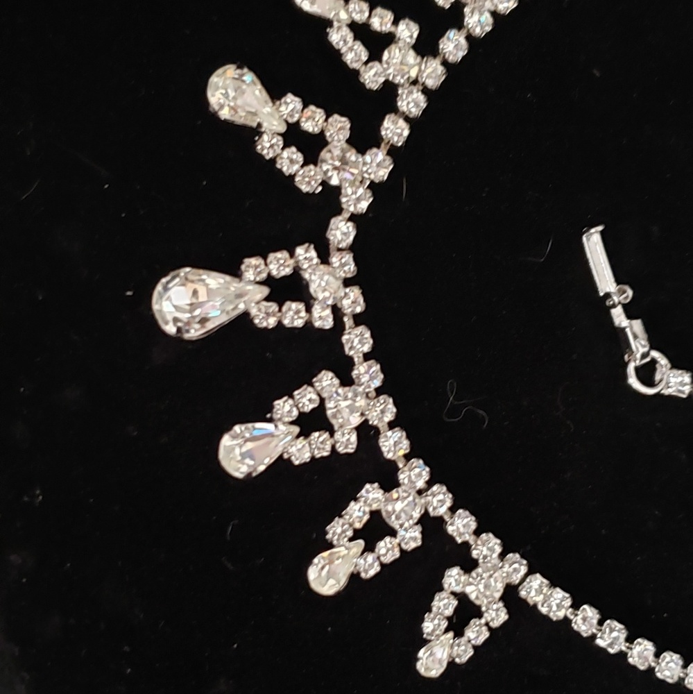 Jay Flex Sterling Silver Rhinestone Necklacehp - image 4